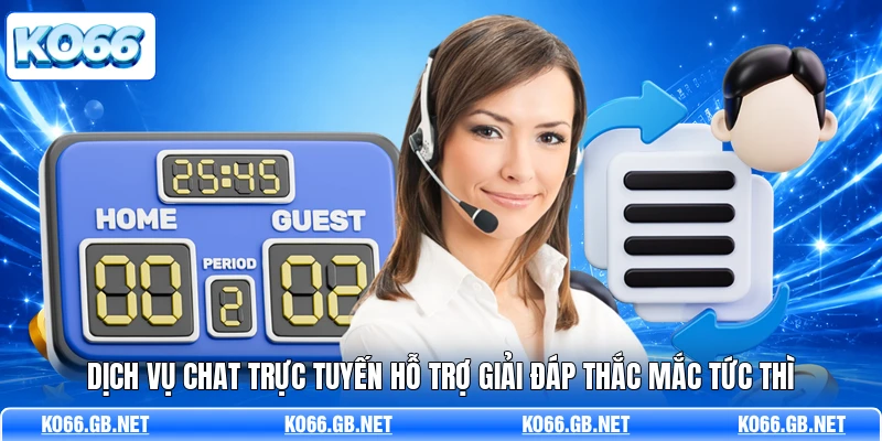 Dịch vụ chat trực tuyến hỗ trợ giải đáp thắc mắc tức thì